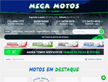 Tablet Screenshot of megamotosjundiai.com.br